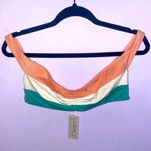 L*space bathing suit top; multicolor